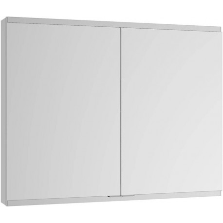 Specchio contenitore Royal Modular 2.0 800x700x120mm argento anodizzato non illuminato, incasso, 1 presa, USB KEUCO
