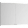 Armoire miroir Royal Modular 2.0 1100x900x160mm anodisé argent illuminé, encastrable, 2 prises KEUCO