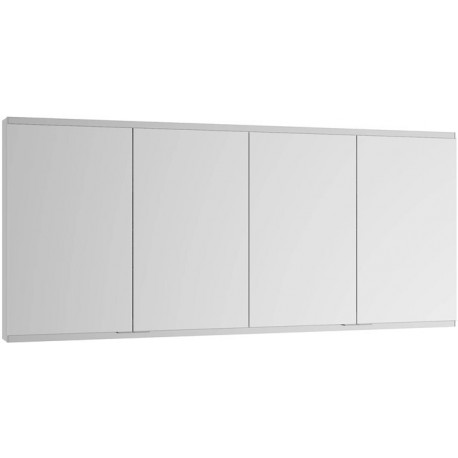 Armoire miroir Royal Modular 2.0 1600x700x120mm argent anodisé non éclairé, Rallonge murale, 2 prises, USB KEUCO