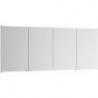 Armoire miroir Royal Modular 2.0 1600x700x160mm anodisé argent illuminé, encastrable, 4 prises KEUCO