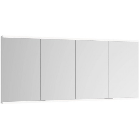 Armoire miroir Royal Modular 2.0 1600x700x160mm anodisé argent, éclairé, rallonge murale, 4 prises KEUCO