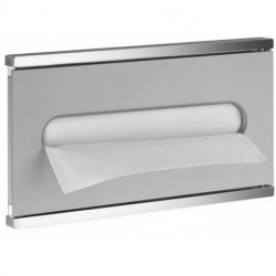 Module lavabo PLAN INTEGRAL 2 distributeurs d'essuie-tout chromé, aluminium argent, KEUCO à droite