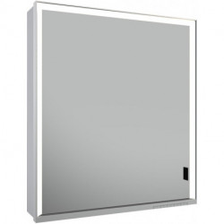 Armoire miroir ROYAL LUMOS 650 x 735 x 165 mm charnière à gauche, anodisé argenté KEUCO