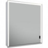 Armoire miroir ROYAL LUMOS 650 x 735 x 165 mm charnière à gauche, anodisé argenté KEUCO