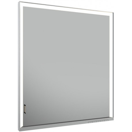 Meuble miroir ROYAL LUMOS 650 x 735 x 165 mm butée à droite, anodisé argenté KEUCO