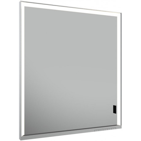 Armoire miroir ROYAL LUMOS 650 x 735 x 165 mm charnière à gauche, anodisé argenté KEUCO