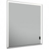Armoire miroir ROYAL LUMOS 650 x 735 x 165 mm charnière à gauche, anodisé argenté KEUCO