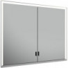 Meuble miroir ROYAL LUMOS 900 x 735 x 165 mm anodisé argenté KEUCO