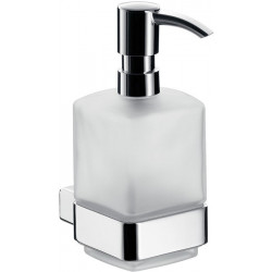 Distributeur de savon 052113301 loft verre satiné noir, pompe plastique
