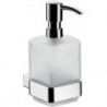 Distributeur de savon 052113301 loft verre satiné noir, pompe plastique