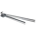 Porte-serviettes POLO 2 bras, rotatif, 410 mm chromé