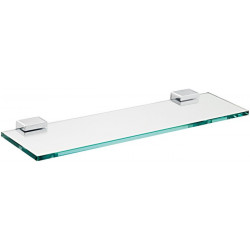 Etagère SYSTEM 2 Verre cristal clair. 500mm chromé