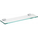 Etagère SYSTEM 2 Verre cristal clair. 700mm chromé