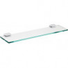 Etagère SYSTEM 2 Verre cristal clair. 700mm chromé