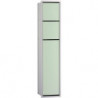 Armoire Module WC ASIS 150 à encastrer, 809 mm aluminium / optiwhite