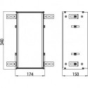 Cadre d'installation ASIS 150 pour module encastré avec une hauteur de 344 mm EMCO