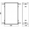 Cadre d'installation ASIS 300 pour UP-Modul avec 495mm Hauteur