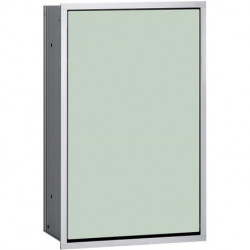 Module collecteur de déchets ASIS 300 encastré 495mm aluminium/blanc optique