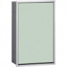 Module collecteur de déchets ASIS 300 encastré 495mm aluminium/blanc optique