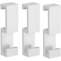 Crochet LOFT 3er Set. attachable blanc