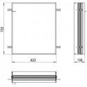 Cadre d'installation ASIS prime pour armoire encastrée éclairée 622x722mm