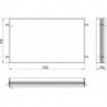 Cadre d'installation ASIS prime pour armoire encastrée éclairée 1222x722mm