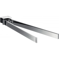 Porte-serviettes emco loft. pivotant à deux bras. 310mm. Noir