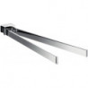 Porte-serviettes emco loft. pivotant à deux bras. 410mm. Noir
