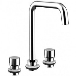 mitigeur lavabo 3 trous Emco pour lavabo 800mm chromé