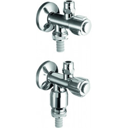 SCHELL Robinet d'équerre à double pointeau COMFORT,avec (RV)