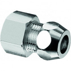 Raccord droit avec filetage intérieur 1/2 pouces x3/8 pouces x10mm