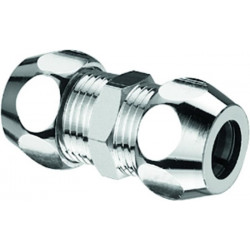 Double raccord droit 3/8Zx3/8Zx10mm