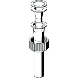 Tuyau de chasse d'eau Belgaqua chromé SCHELL