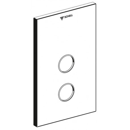 SCHELL Plaque finition LINUS D-SC-T inox