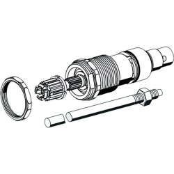 Tête et broche complètes 488 mm, avec aide à la coupe SCHELL