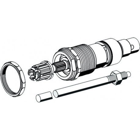 Tête et broche complètes 488 mm, avec aide à la coupe SCHELL