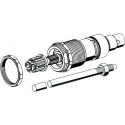 Tête et broche complètes 488 mm, avec aide à la coupe SCHELL