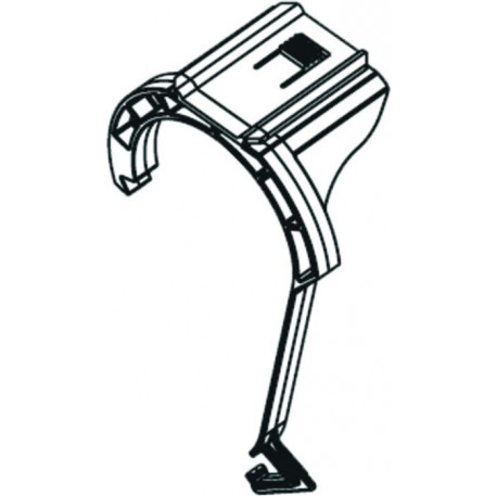 Support équerre de vidange coude MONTUS pour réservoir 12 cm SCHELL