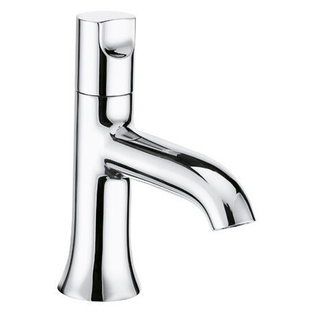 Robinet de lave-mains chromée manette cylindrique