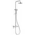 Logo dual shower system mitigeur de douche manette déportéeavec douchette à main 3 jets