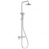 Logo dual shower system mitigeur de douche manette déportéeavec douchette à main 3 jets