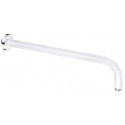 A-qa bras de tête de douche chromée/blanc 400 mm rosace ronde