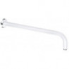 A-qa bras de tête de douche chromée/blanc 400 mm rosace ronde