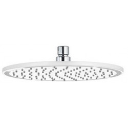 A-qa tête de douche métallique 250 mm chromée/blanc