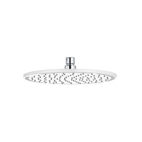 A-qa tête de douche métallique 250 mm chromée/blanc