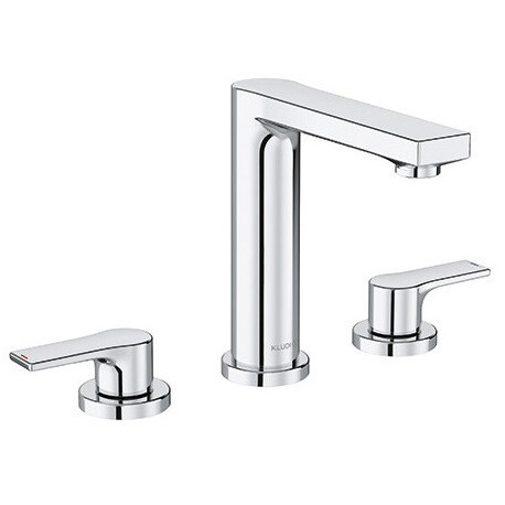 mitigeur de lavabo KLUDI ZENTA SL, installation à trois trou s.avec processus chromée