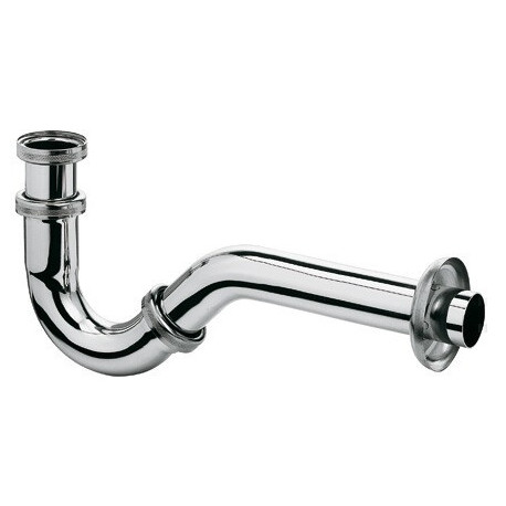 Siphon a tube pour bidet g 1/4 chromée
