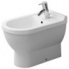 Bidet STARCK 3avec trop plein plage de robinettrie 360x560mm 1 trou de robinetterie blanc
