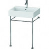 Support métallique VERO réglable en hauteur +50mm pour lavabo 045460 chromé 