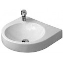 Lavabo Duravit ARCHITEC sans trop pleinavec plage de robinettrie 575x520mm 1 trou de robinetterie li we